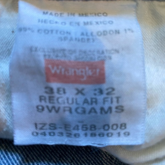 Wrangler men’s regular fir 38x32 jeans - Picture 2 of 6